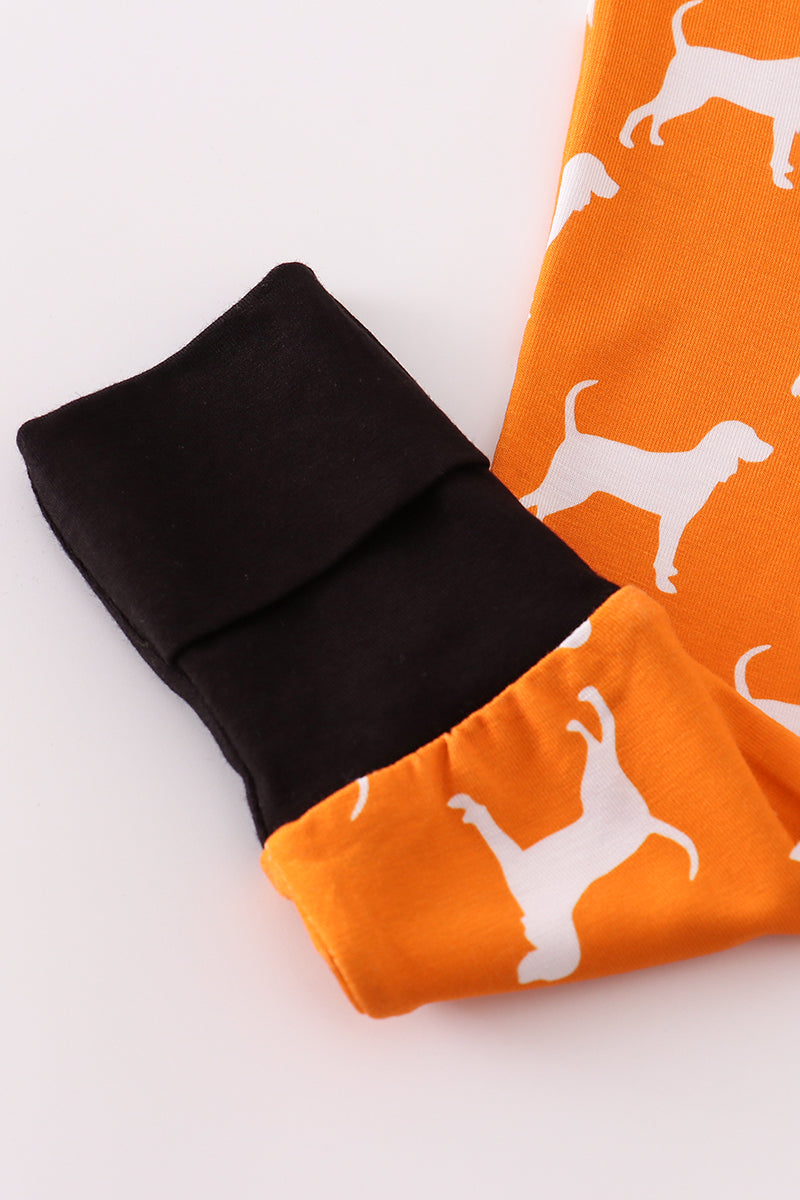 Orange Tennessee bamboo romper